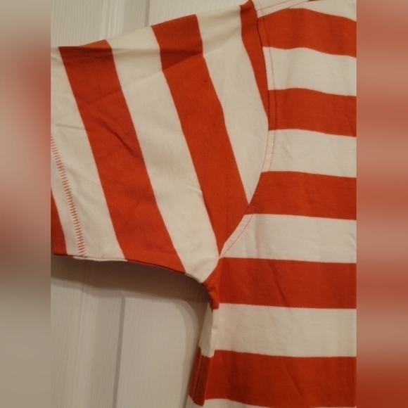 Crable Varsity Men's Large Orange and White Polo - Picture 5 of 7